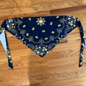University of Michigan bandana tie top